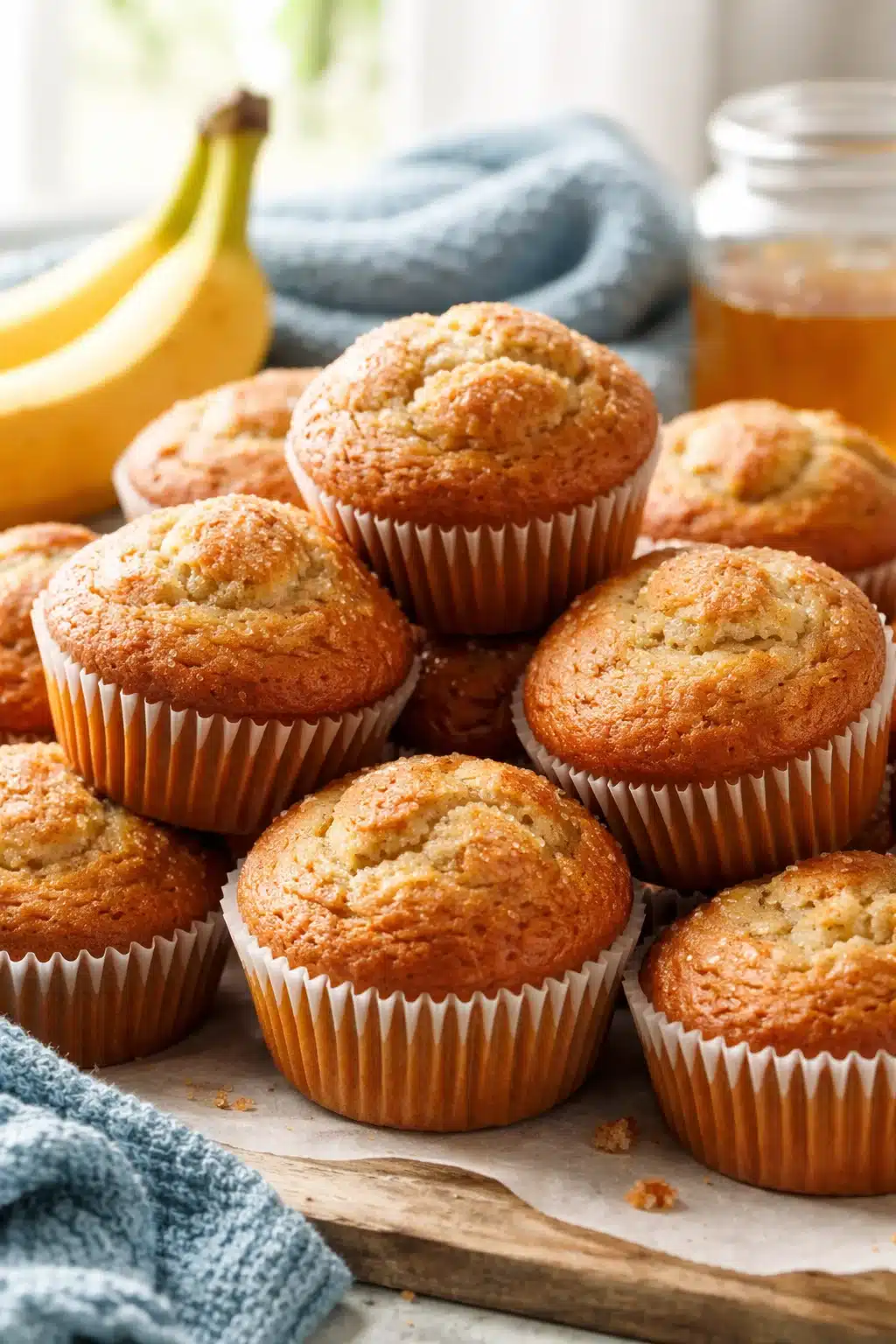 Banana Cream Cheese Muffins
