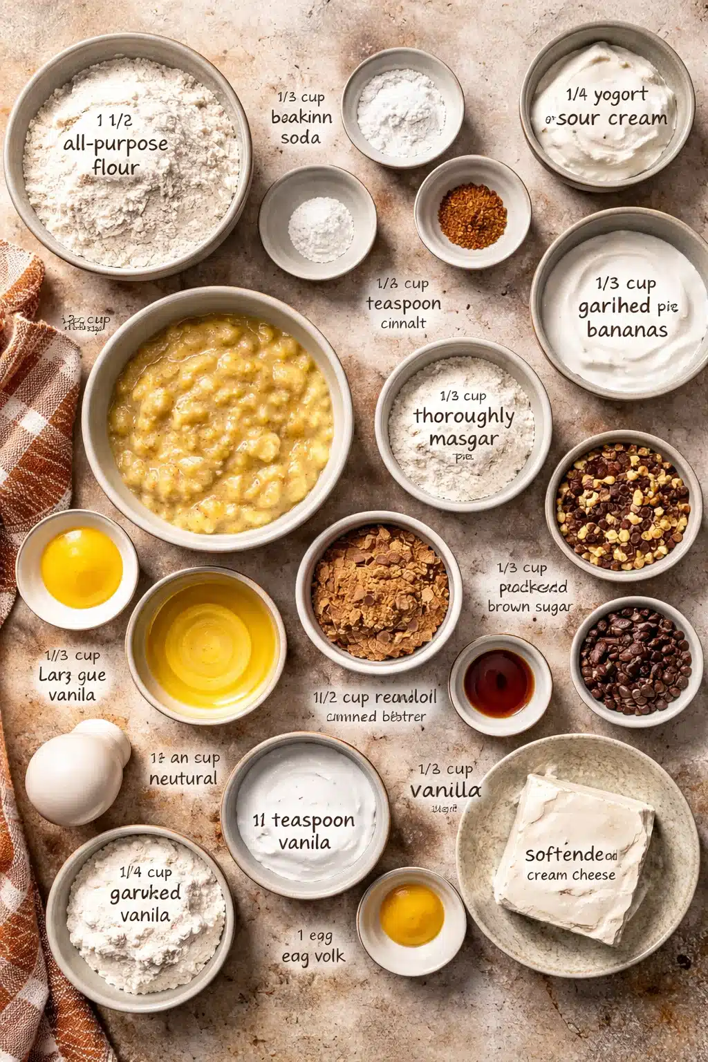 Banana Cream Cheese Muffins