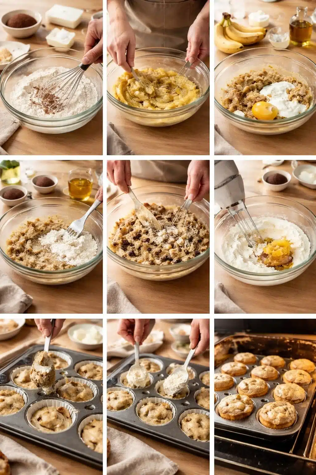 Banana Cream Cheese Muffins