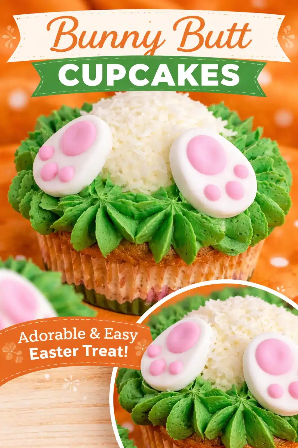 Bunny Butt Cupcakes