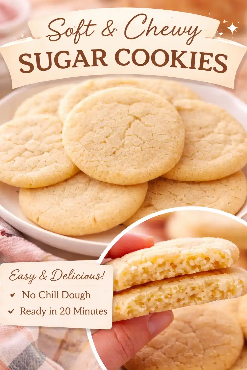 Chewy Sugar Cookie Recipe