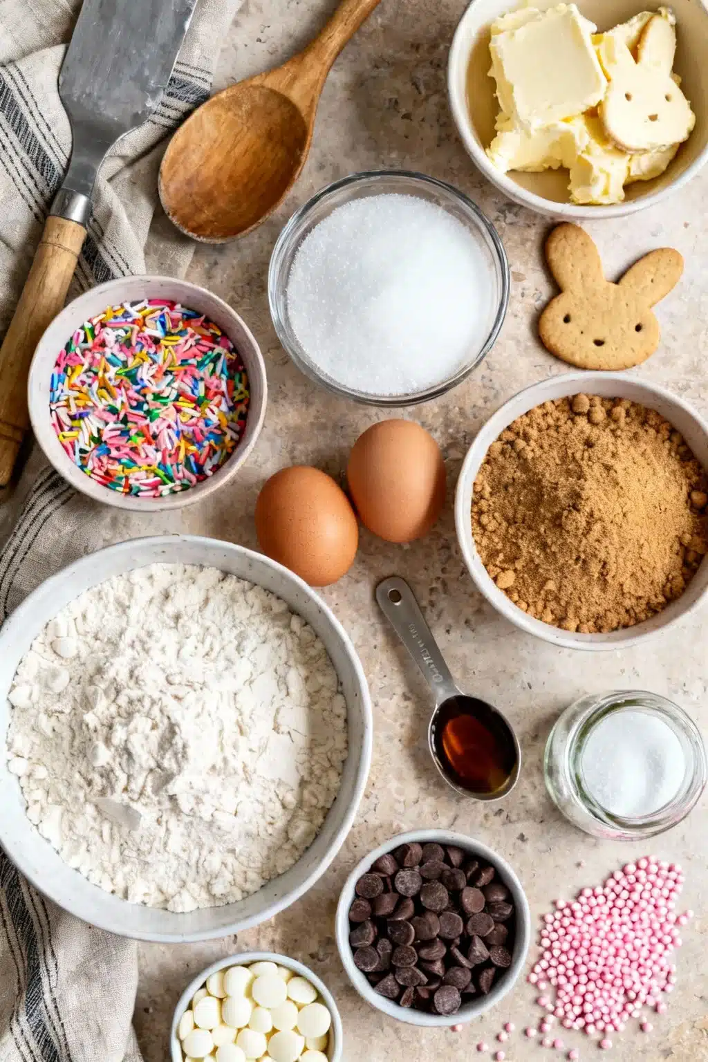 Chocolate Chip Easter Bunny Cookies