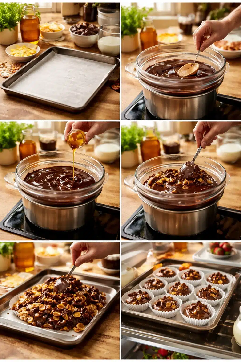 Chocolate Cornflake Cakes