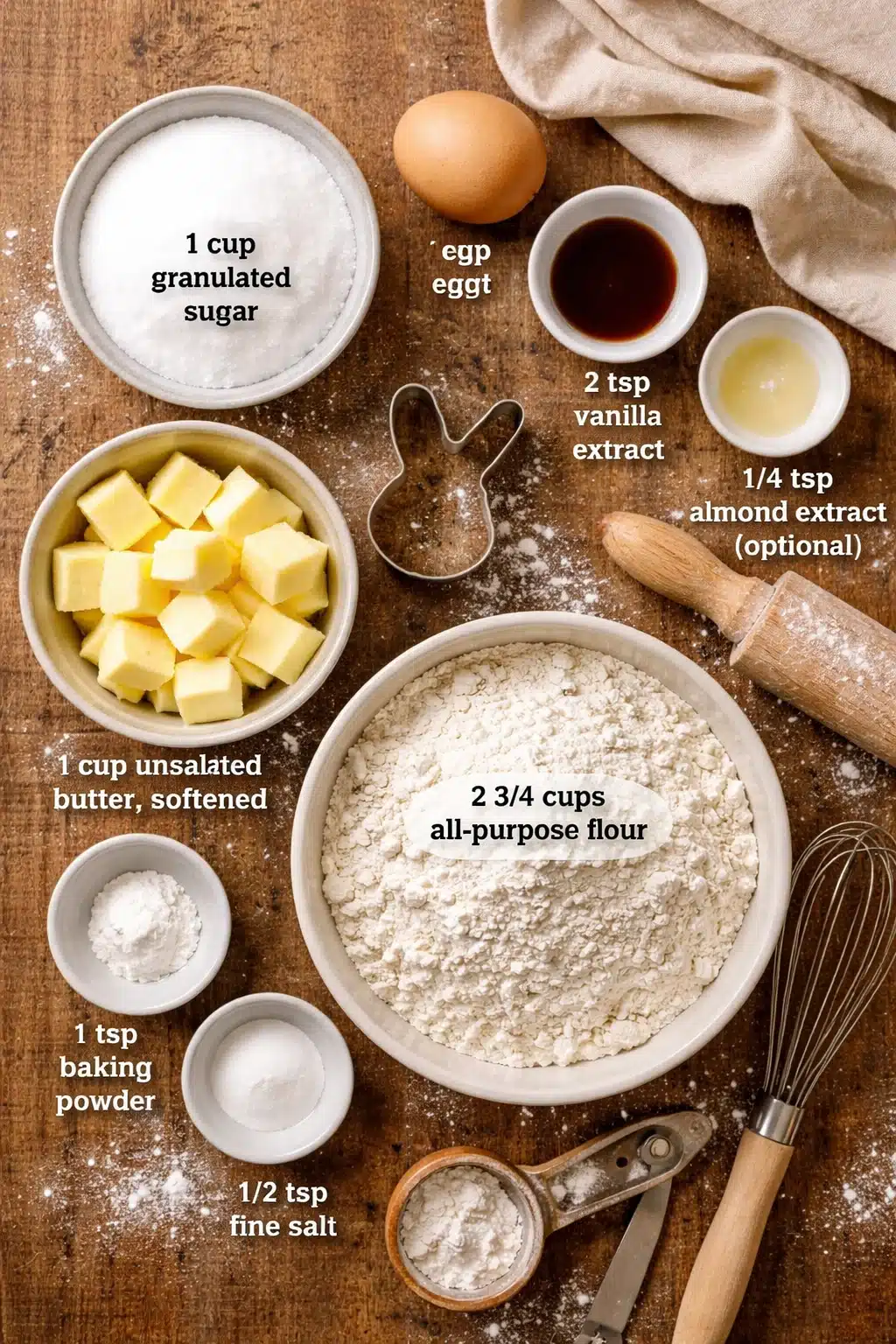 Easter Bunny Cut Out Cookies