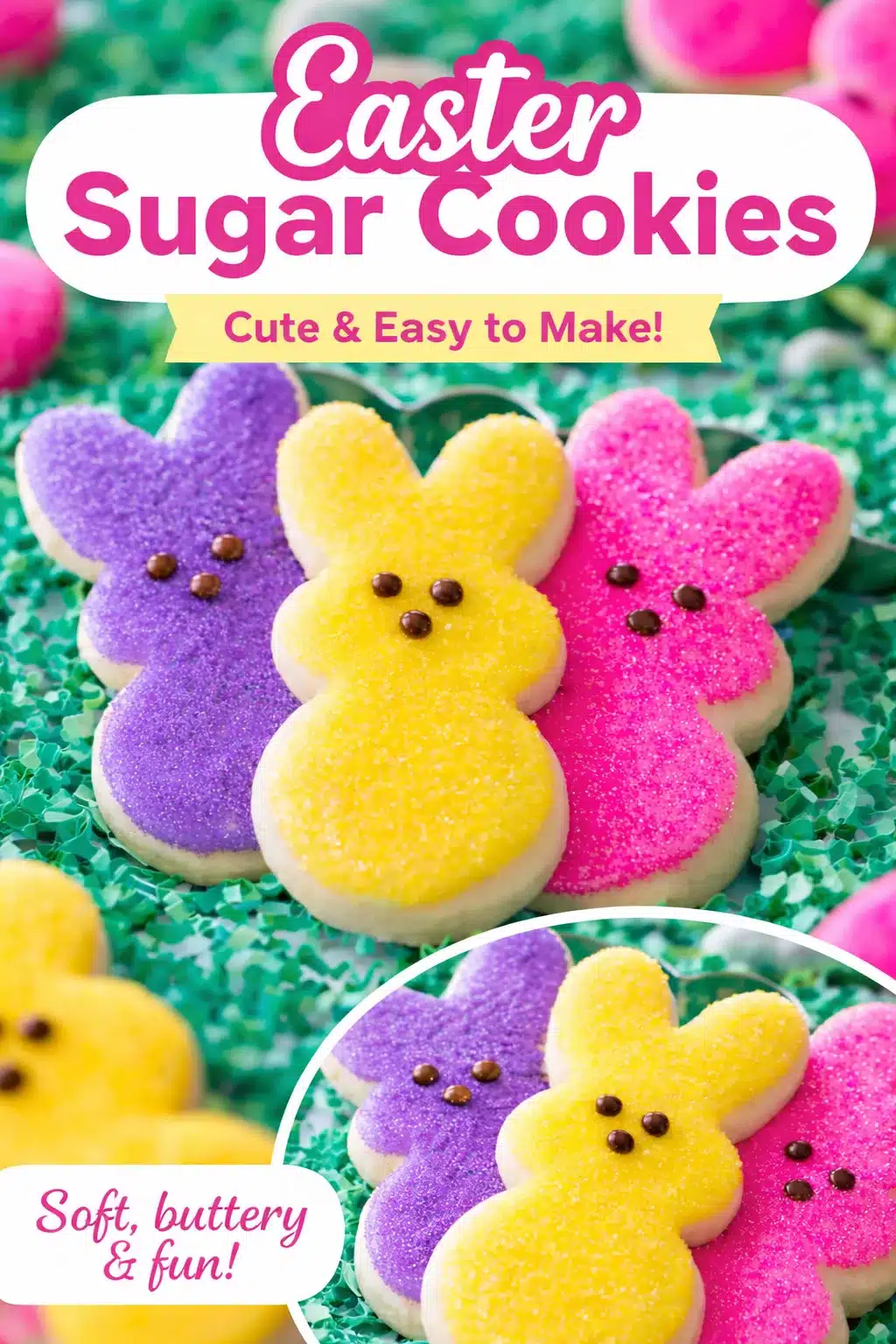 Easter Bunny Cut Out Cookies