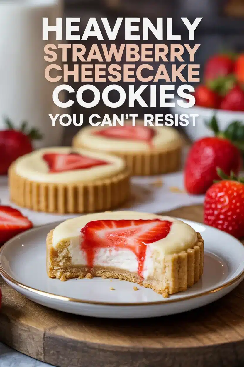 Strawberry Cheesecake Cookies