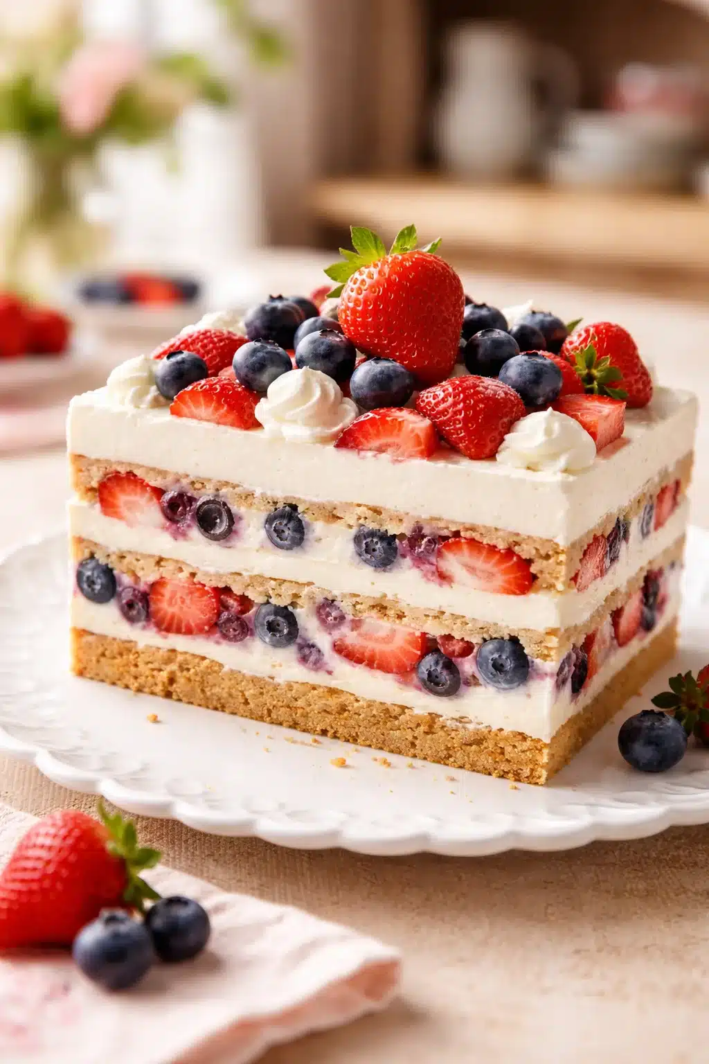 No-Bake Berry Icebox Cake