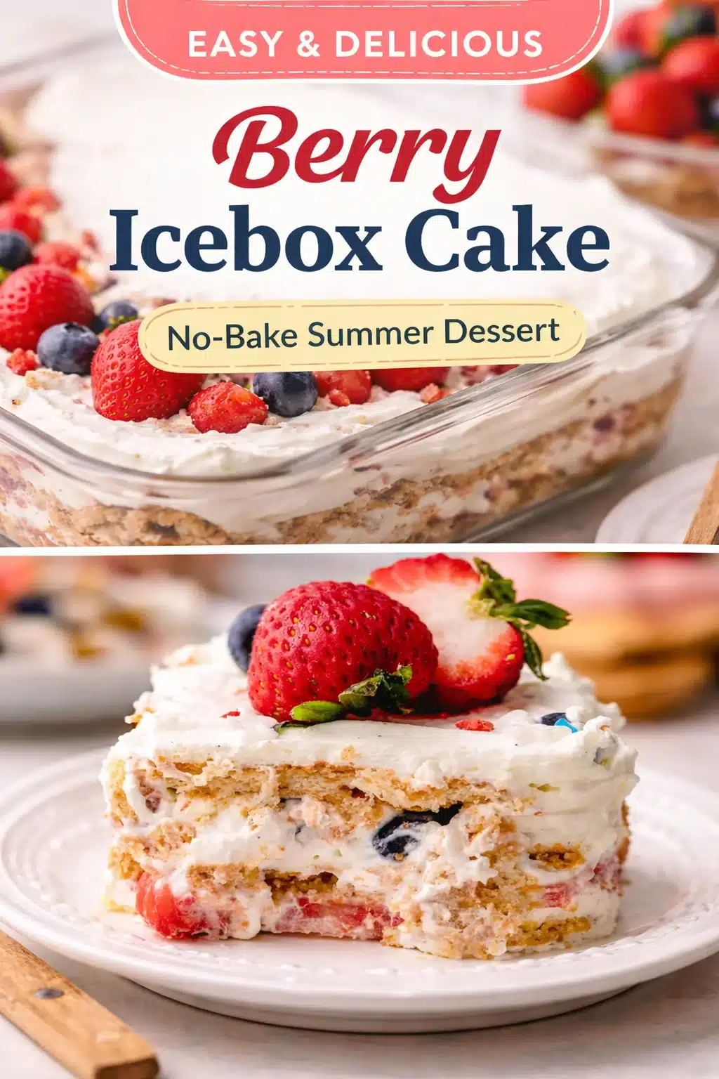 No-Bake Berry Icebox Cake