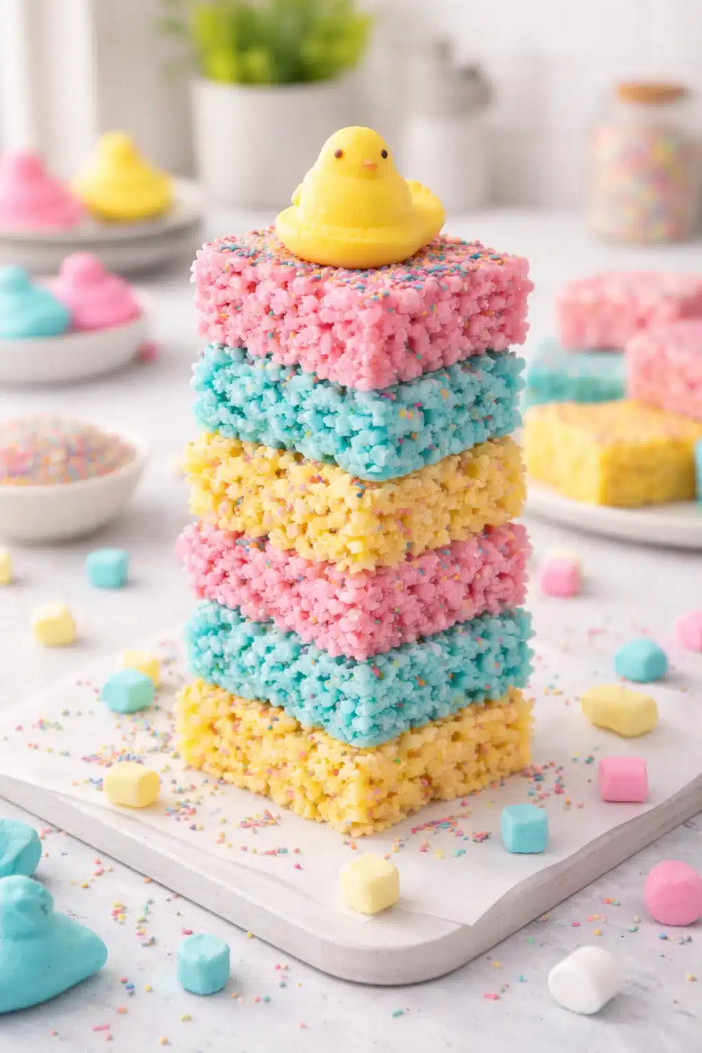 Peeps Rice Krispie Squares