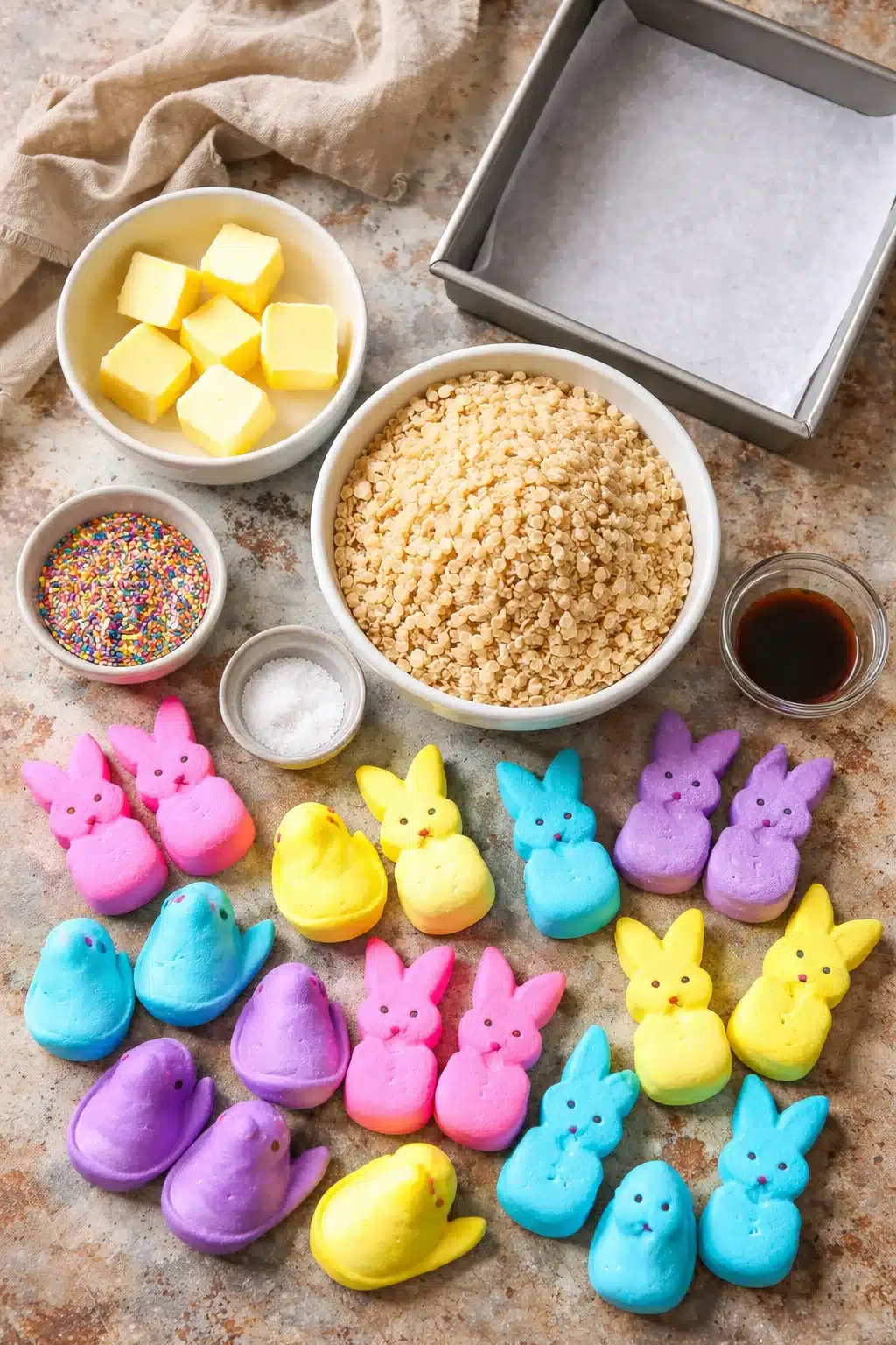 Peeps Rice Krispie Squares