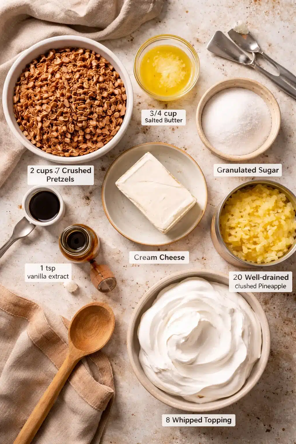 Pineapple Pretzel Salad