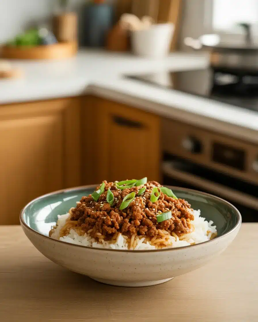 Quick and Tasty Korean Ground Beef Bowl Recipe
