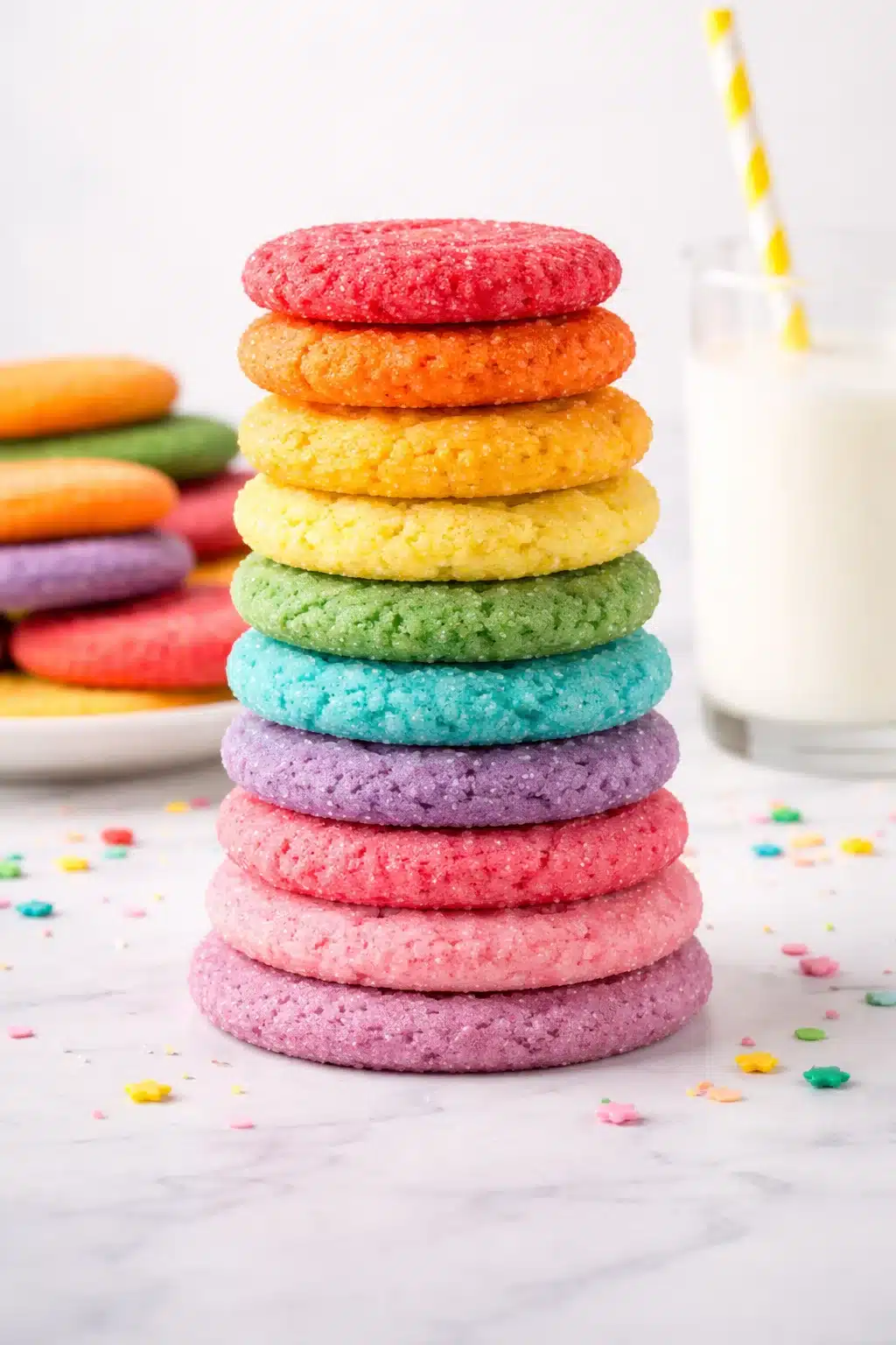 Rainbow Cake Mix Cookies