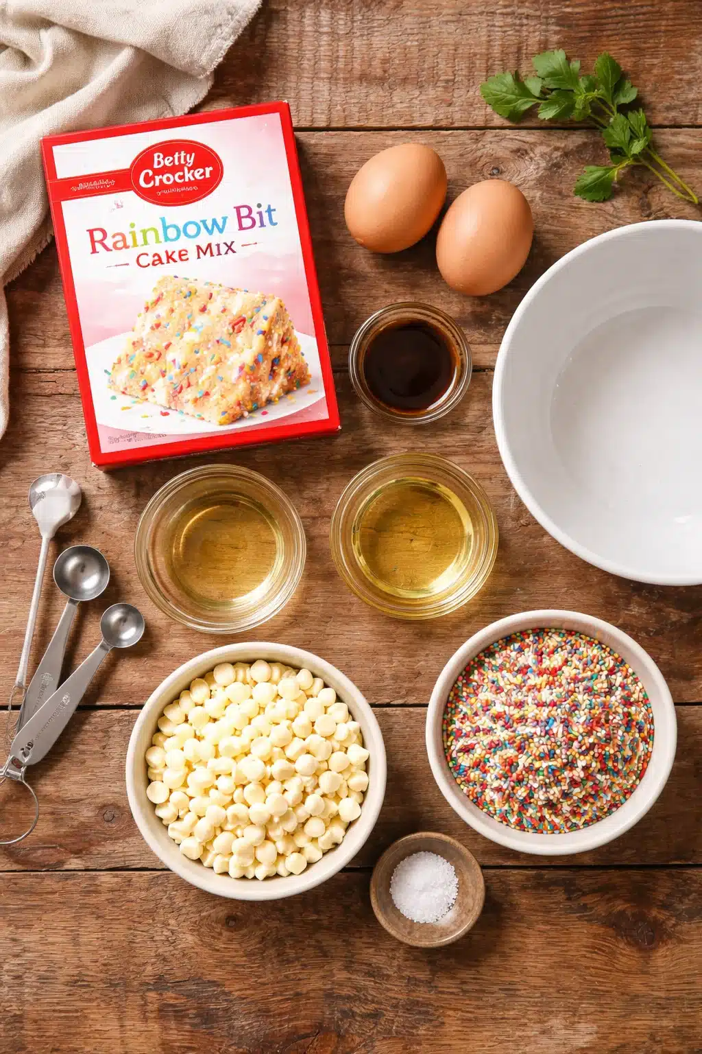 Rainbow Cake Mix Cookies