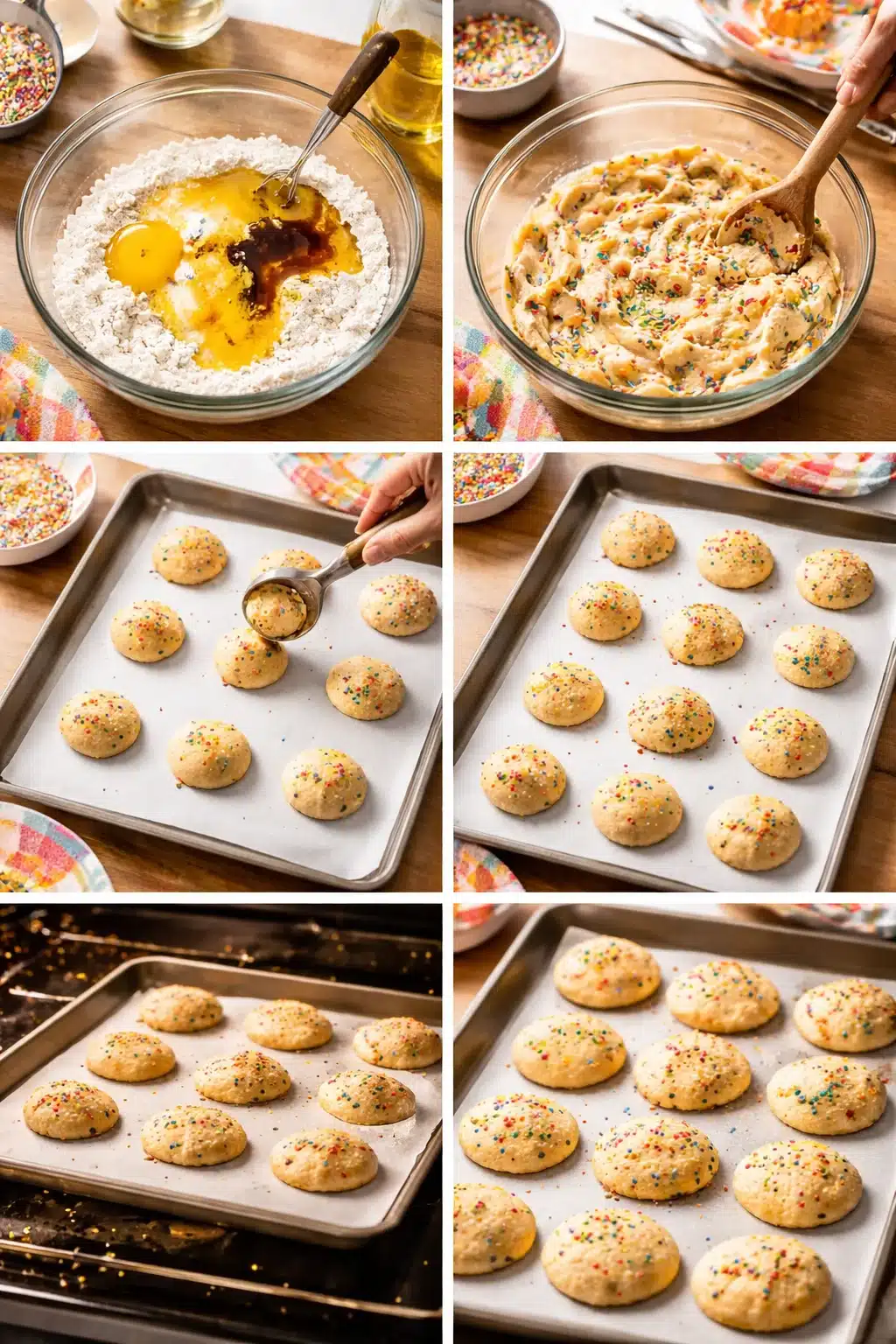 Rainbow Cake Mix Cookies