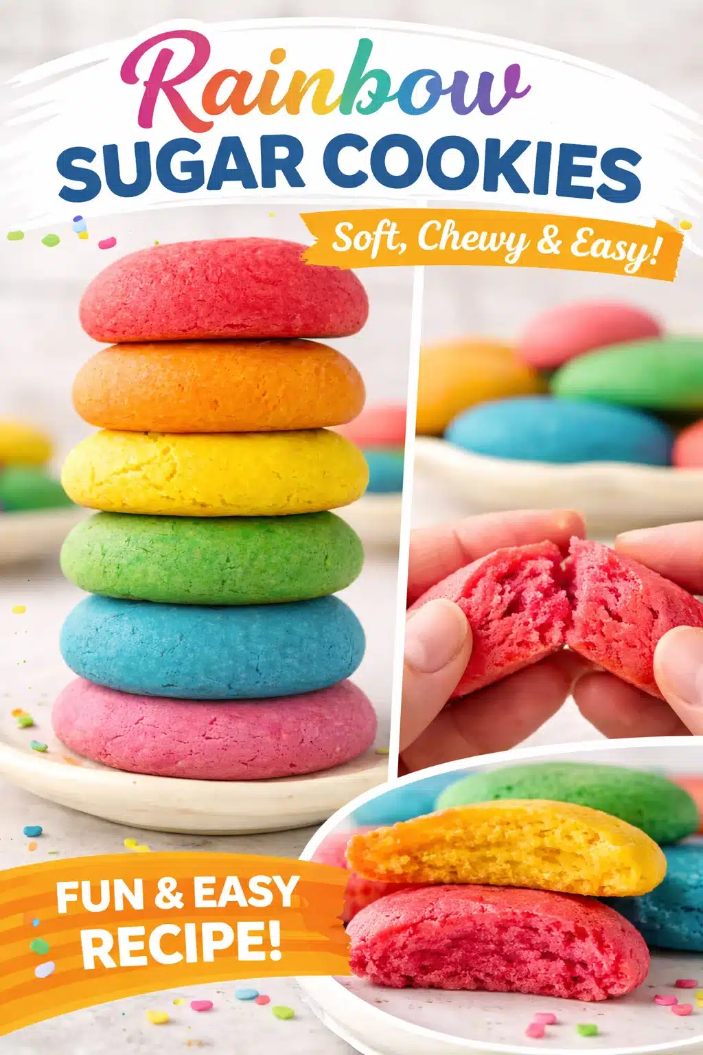 Rainbow Cake Mix Cookies