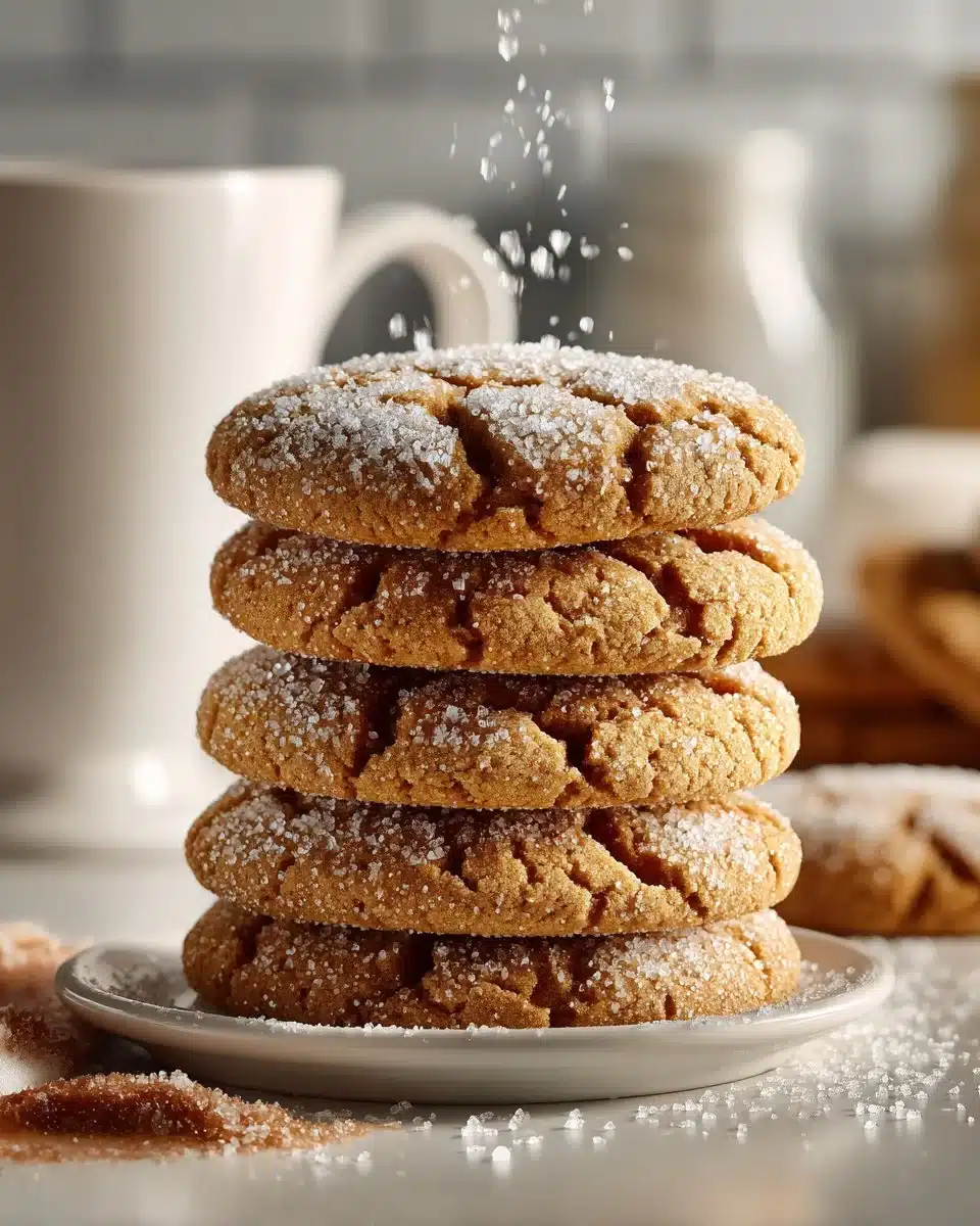 Plate of delicious coffee sugar cookies with a cup of coffee