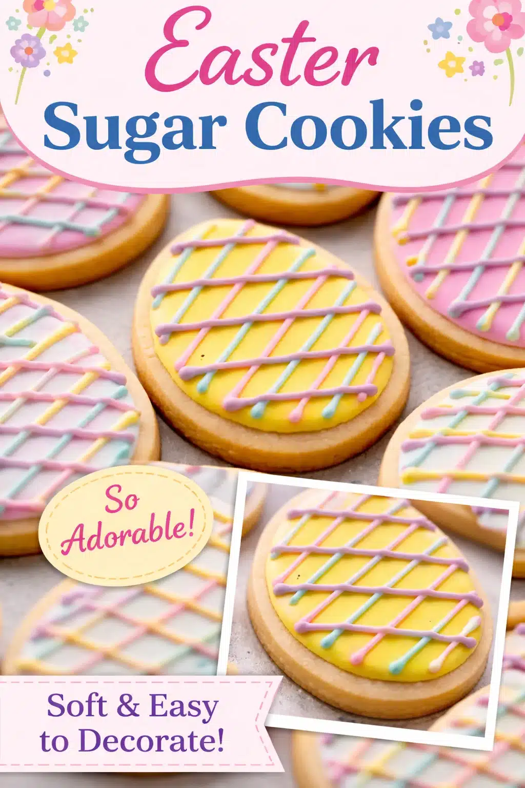 Easter Egg Sugar Cookies