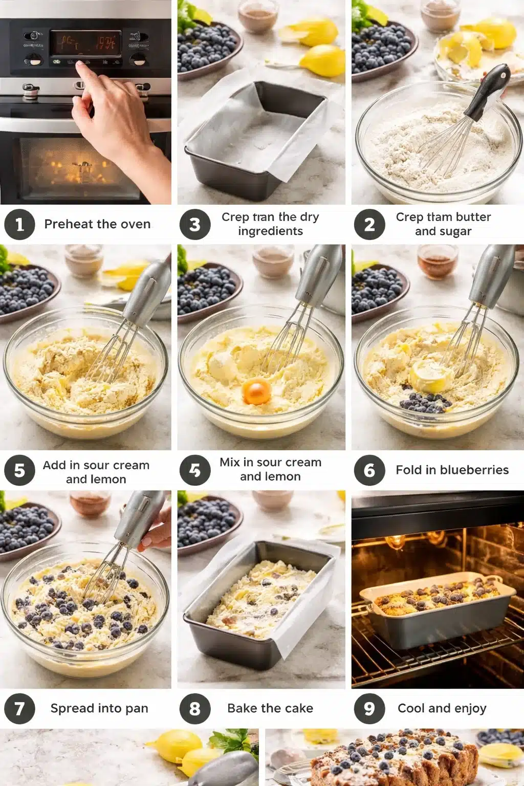 Blueberry Lemon Pound Cake