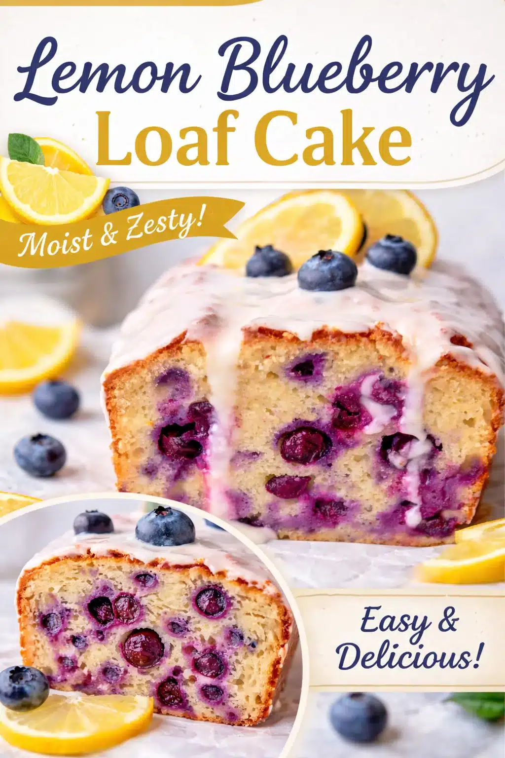 Blueberry Lemon Pound Cake