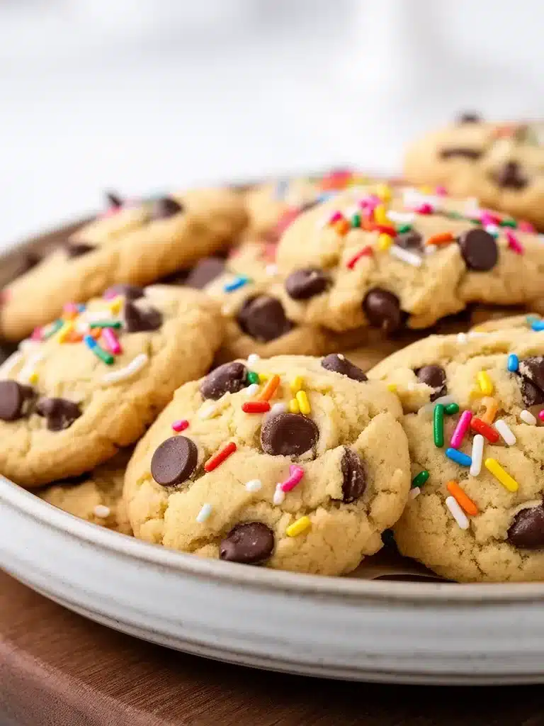 Plate of homemade butter cookies ready to be enjoyed