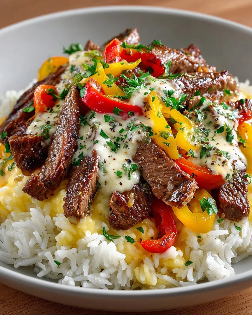 creamy queso rice with juicy steak strips 2026 04 20 200517
