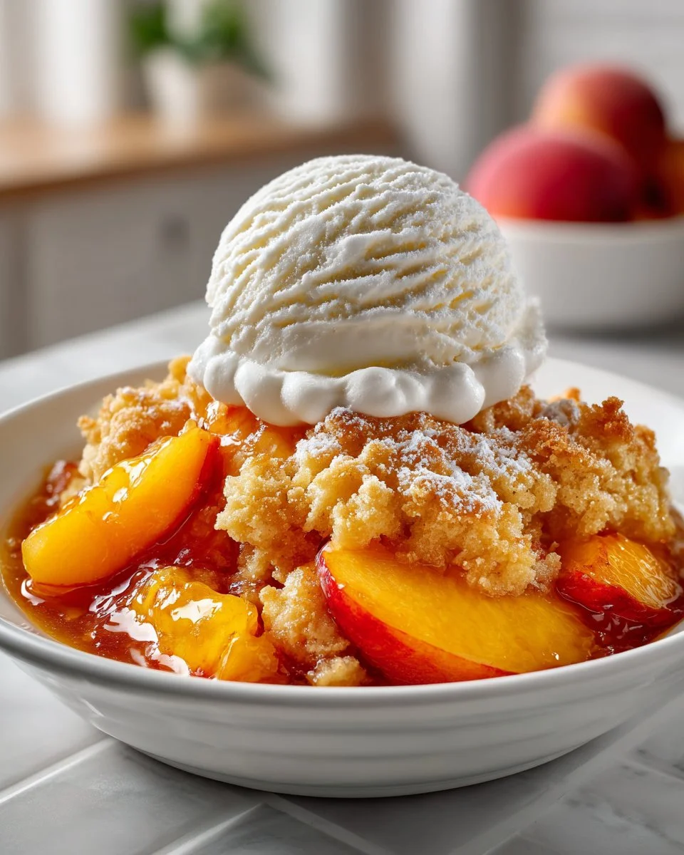 Homemade Peach Cobbler with Vanilla Ice Cream 5 homemade peach cobbler with vanilla ice cream 2026 04 15 225352