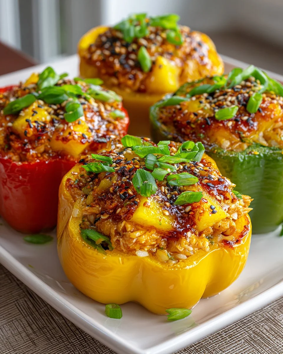 teriyaki pineapple chicken and rice stuffed pepper 2026 04 20 200524
