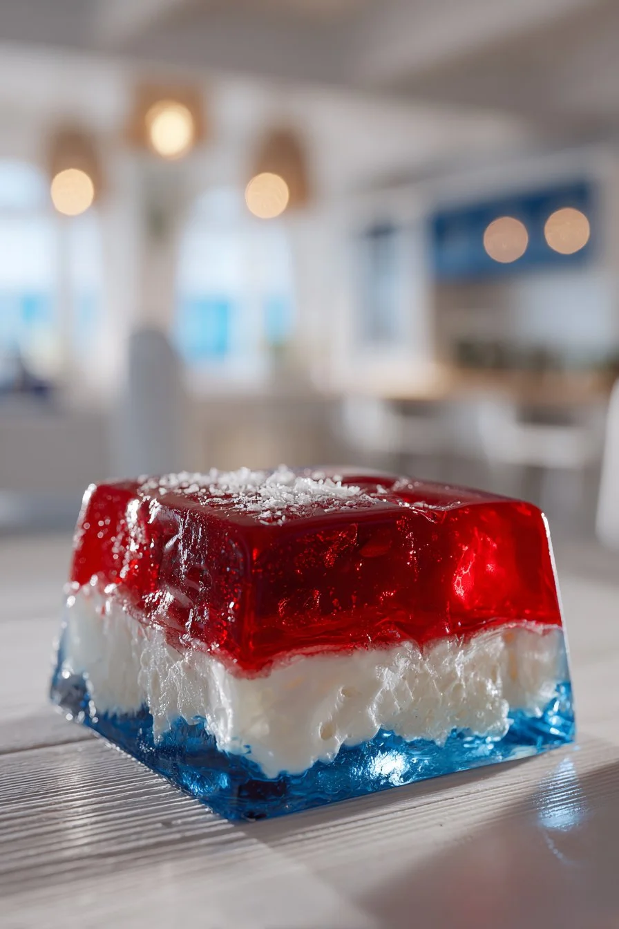 Classic Red White and Blue Jello Dessert Classic Red White and Blue Jello Dessert