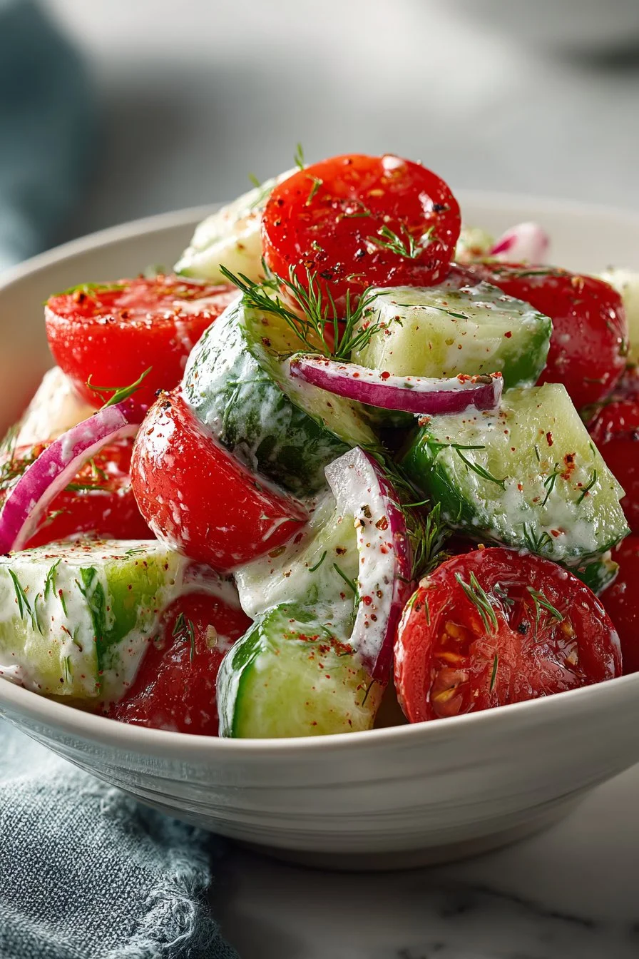 fresh summer creamy cucumber tomato salad 2026 05 22 012755