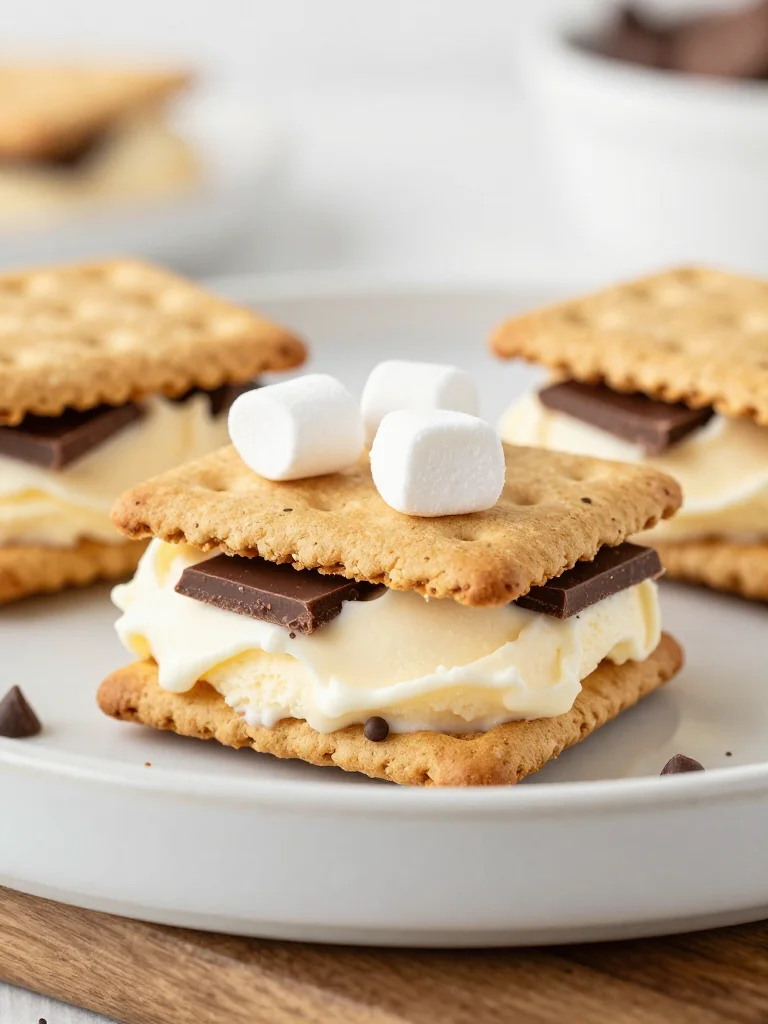 S'mores Ice Cream Sandwiches 5 smores ice cream sandwiches 2026 05 08 233343