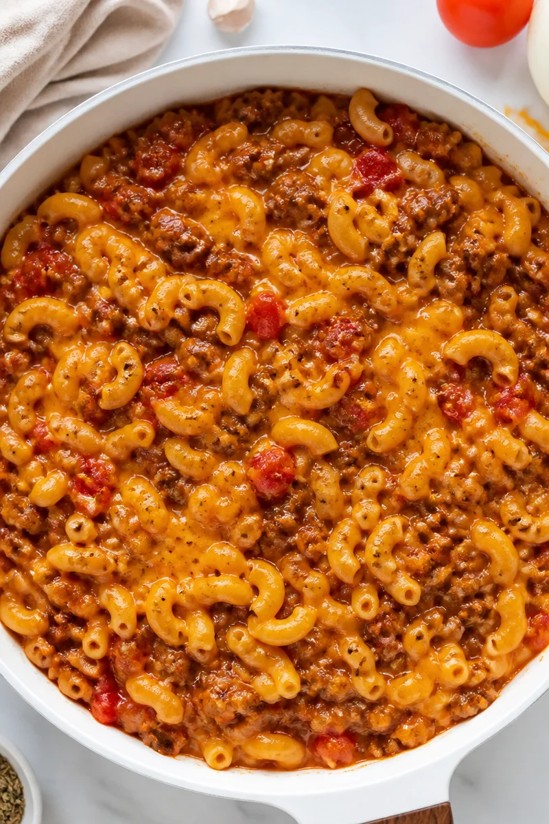 cheesy ground beef and macaroni skillet 2026 06 24 172000 2