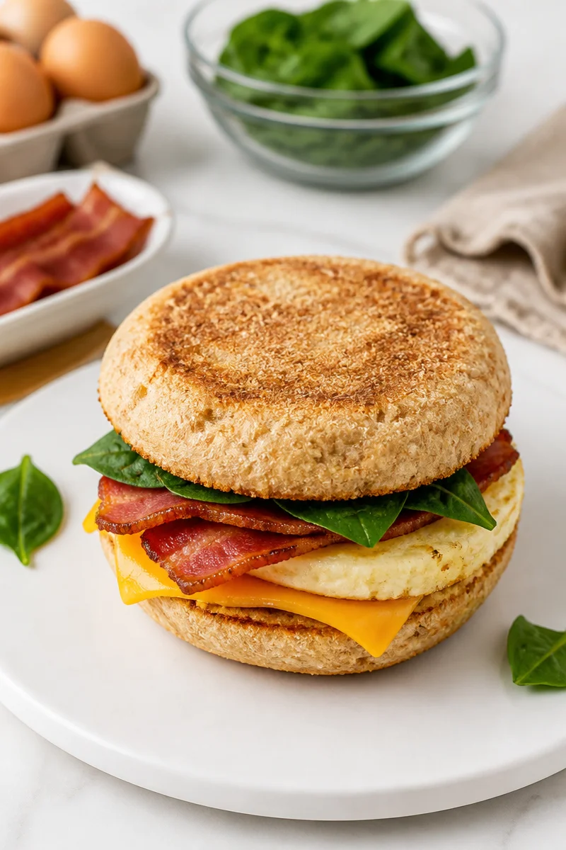 Healthy Turkey Bacon And Egg Breakfast Muffin 6 healthy turkey bacon and egg breakfast muffin 2026 06 24 172044 2
