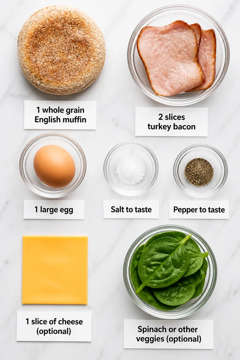 Healthy Turkey Bacon And Egg Breakfast Muffin 7 healthy turkey bacon and egg breakfast muffin 2026 06 24 172048 3