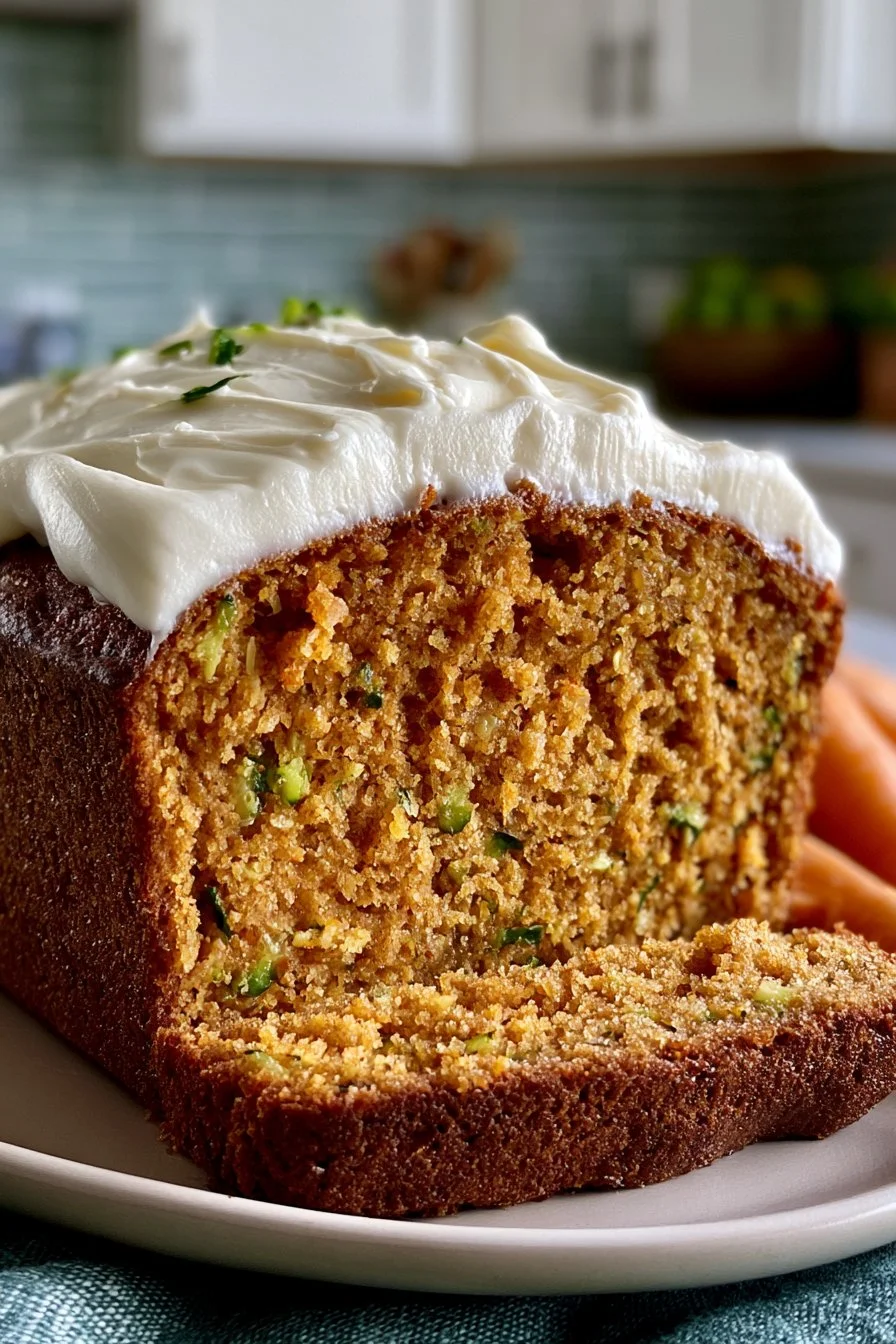 Moist Cream Cheese Frosted Pumpkin Zucchini Bread 5 moist cream cheese frosted pumpkin zucchini bread 2026 06 12 165653