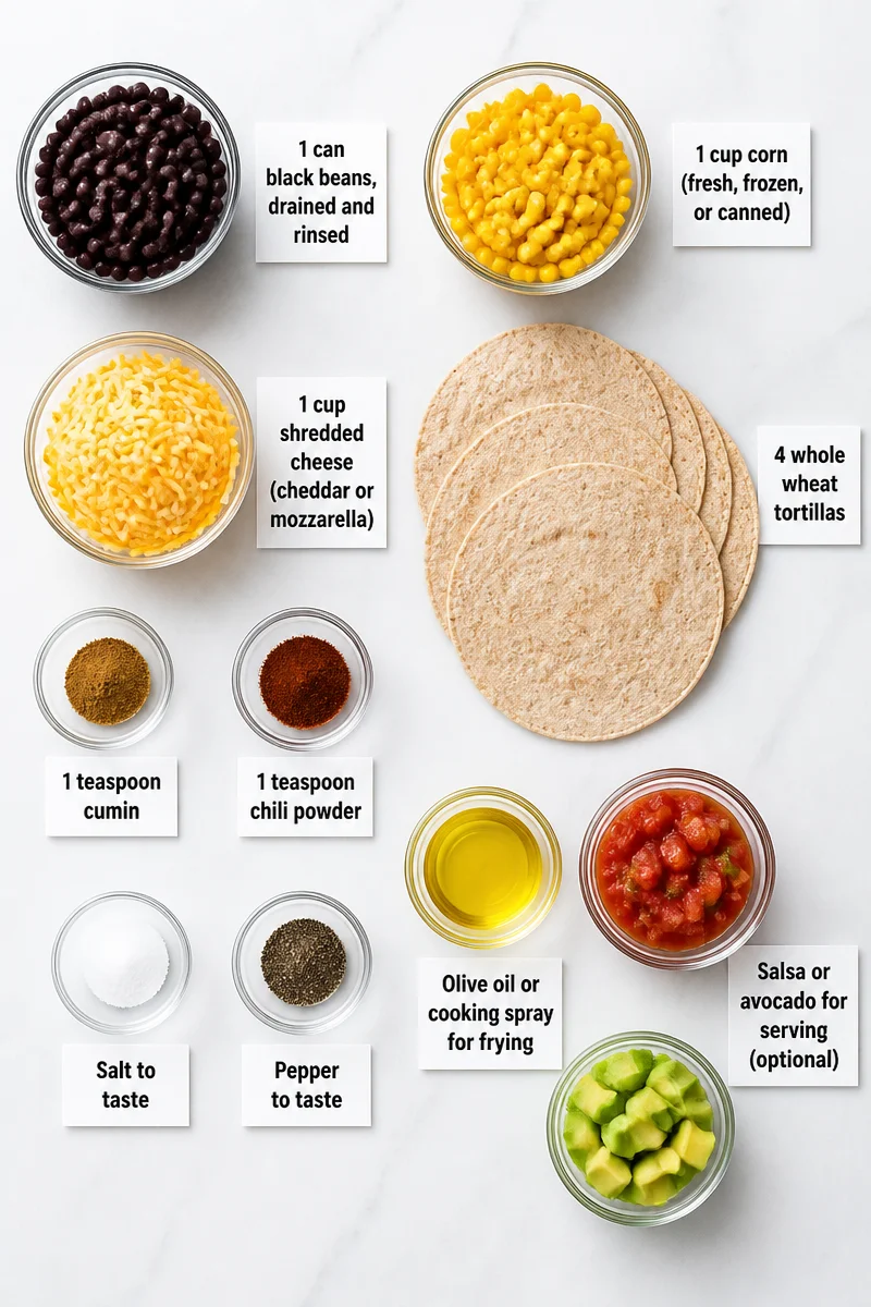 Healthy Black Bean and Corn Quesadilla 7 healthy black bean and corn quesadilla 2026 07 26 052719