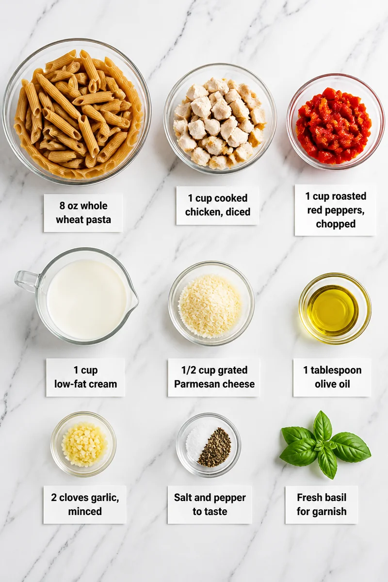 Healthy Roasted Red Pepper And Chicken Pasta Alfredo 7 healthy roasted red pepper and chicken pasta alfre 2026 07 17 044030