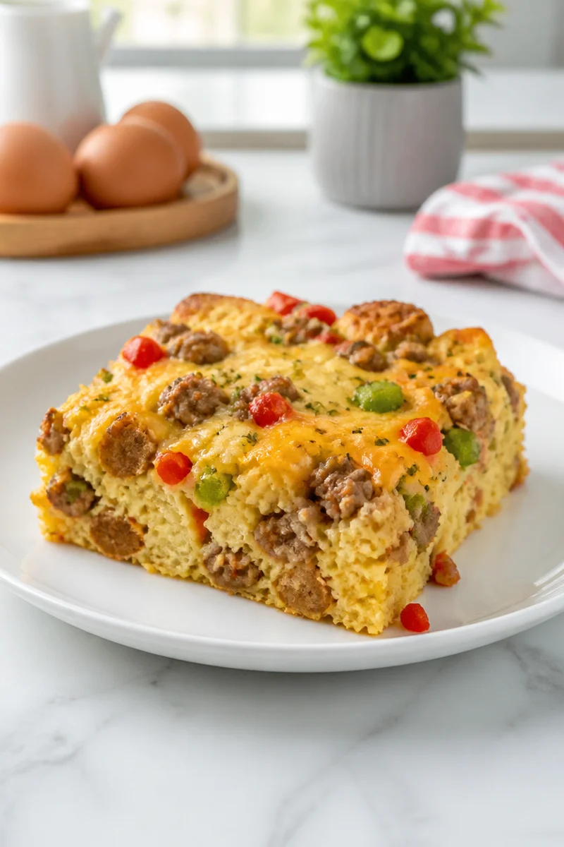 make ahead turkey sausage and egg breakfast casser 2026 07 01 025450