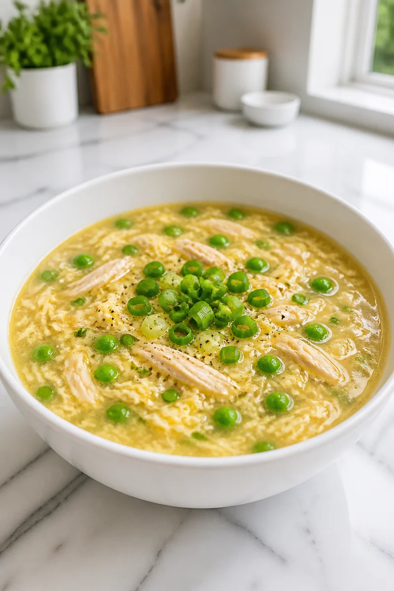 High Protein Egg Drop Soup Chicken